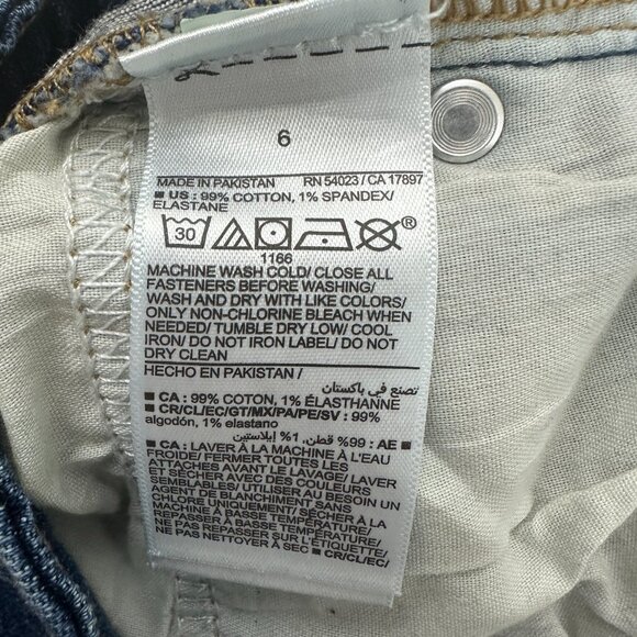 Old Navy High Rise OG Loose Women's size 6 Dark Wash Blue Denim Jeans - Picture 4 of 5